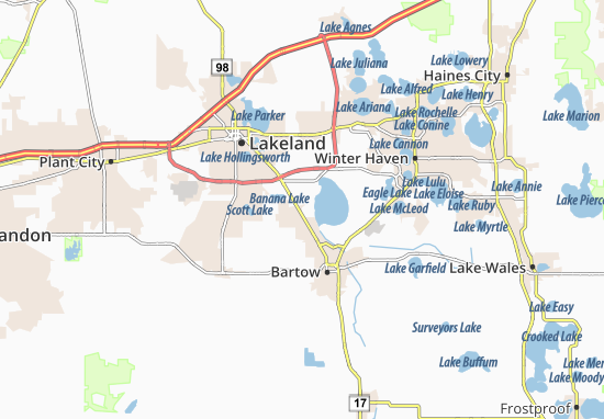 Kaart Plattegrond Highland City