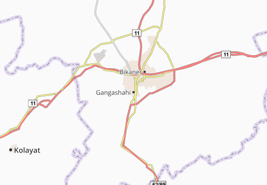 Karte Stadtplan Gangashahi