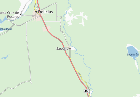 Karte Stadtplan Saucillo