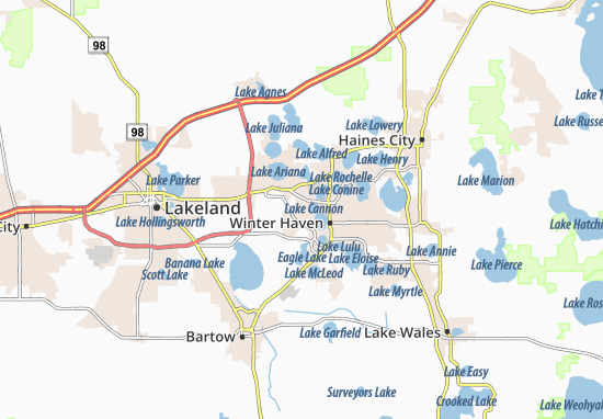 Karte Stadtplan Inwood