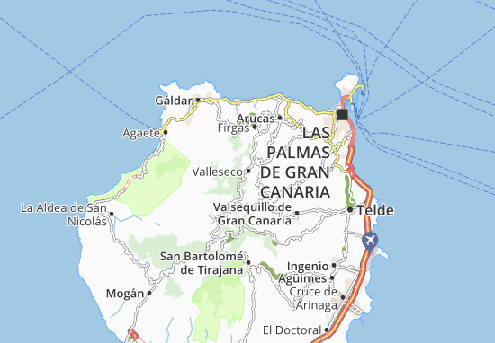 Mapa Valleseco
