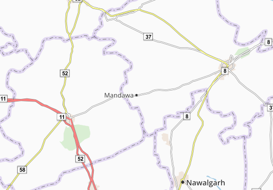 Kaart Plattegrond Mandawa