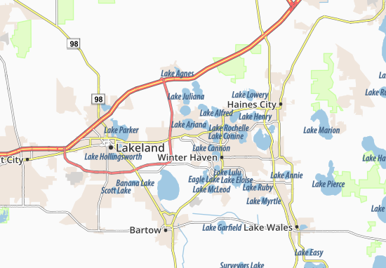 Kaart Plattegrond Auburndale