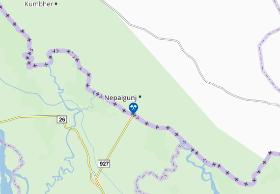 Kaart Plattegrond Nepalgunj