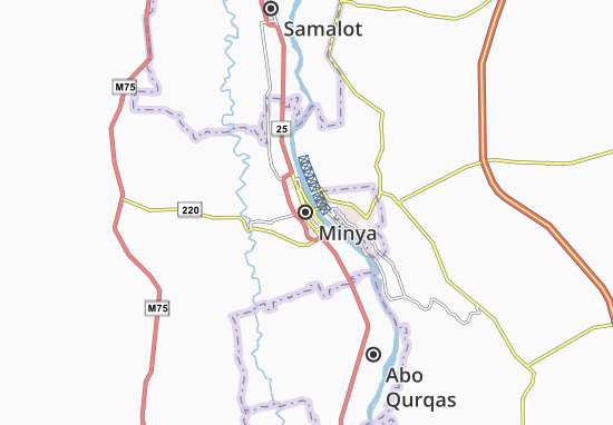 Karte Stadtplan Minya