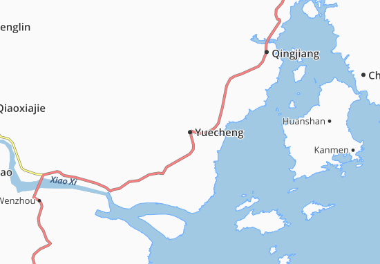 Mapa Yuecheng