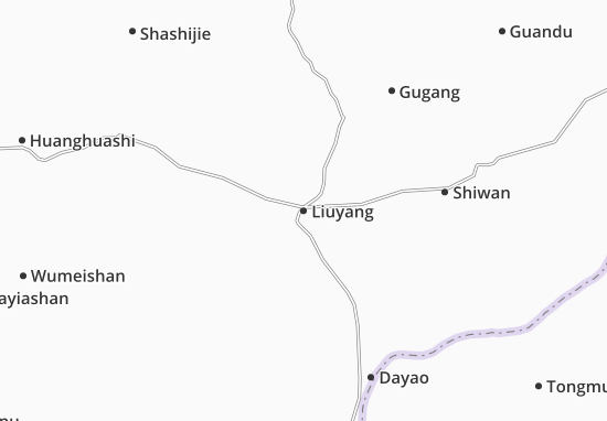 Liuyang Map