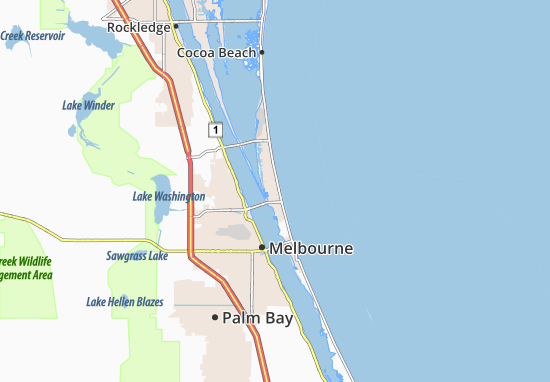 Indian Harbour Beach Map