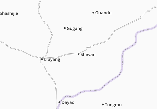 Kaart Plattegrond Shiwan
