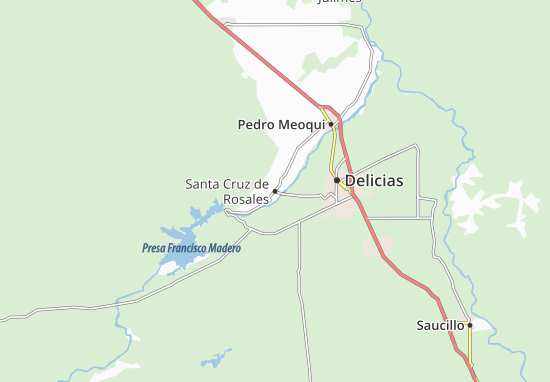 Kaart Plattegrond Santa Cruz de Rosales