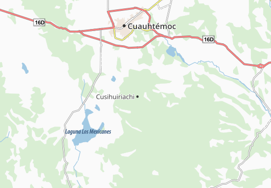Karte Stadtplan Cusihuiriachi
