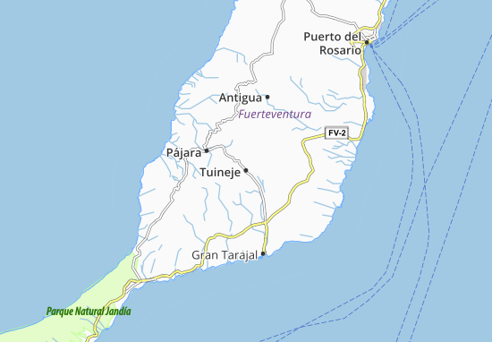Karte Stadtplan Tuineje