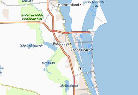 Karte Stadtplan Rockledge