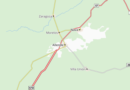 Kaart Plattegrond Allende