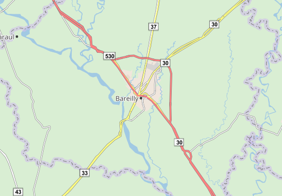 Karte Stadtplan Bareilly