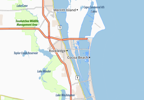 Merritt Island Map