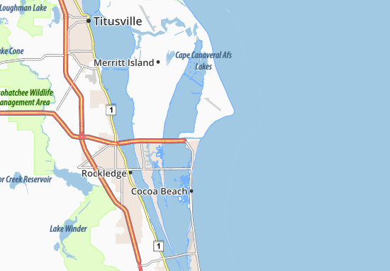 Kaart Plattegrond Port Canaveral