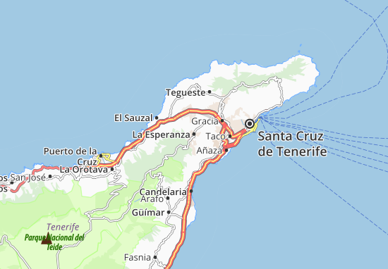 Karte Stadtplan La Esperanza