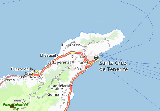 Kaart Plattegrond San Bartolomé