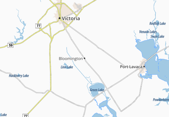 Kaart Plattegrond Bloomington