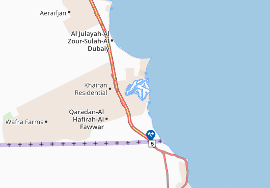 Sabah Al Ahmad Marine City-Loloat Al Khairan Map
