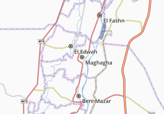 Karte Stadtplan Maghagha