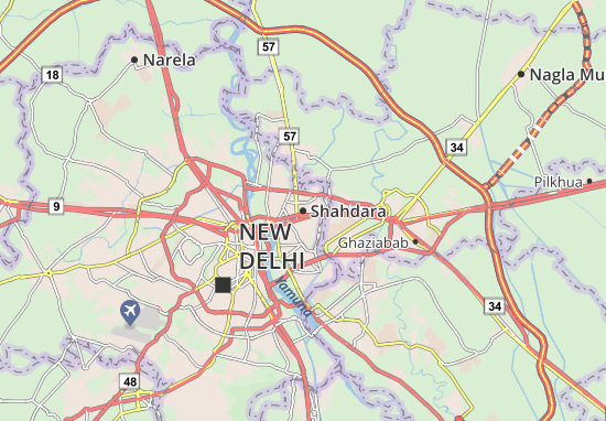 Karte Stadtplan Shahdara