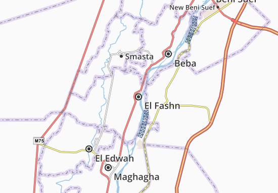 Karte Stadtplan El Fashn