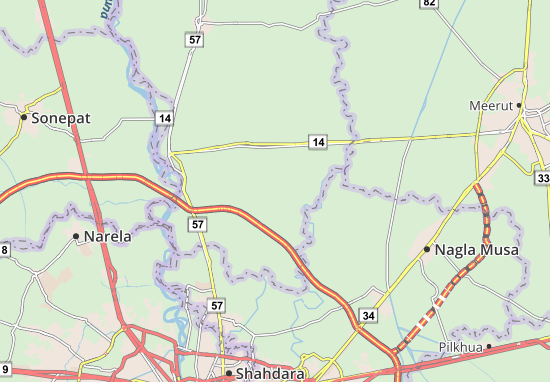 Kaart Plattegrond Dhakauli
