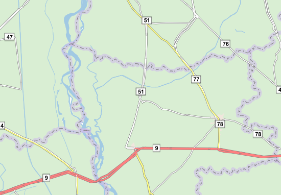 Karte Stadtplan Dhanaura