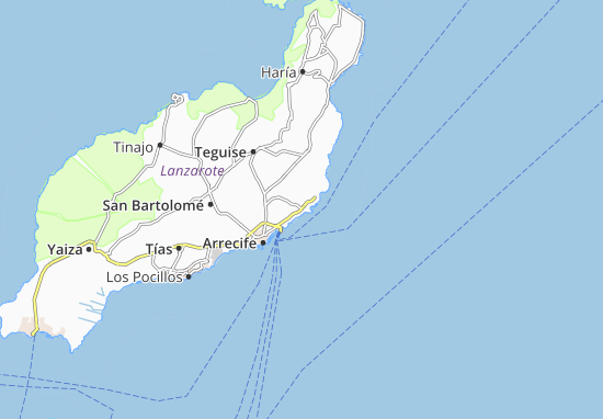MICHELIN Costa Teguise map - ViaMichelin