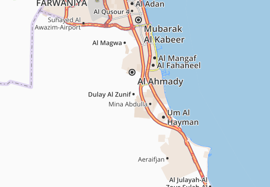 Karte Stadtplan Dulay Al Zunif