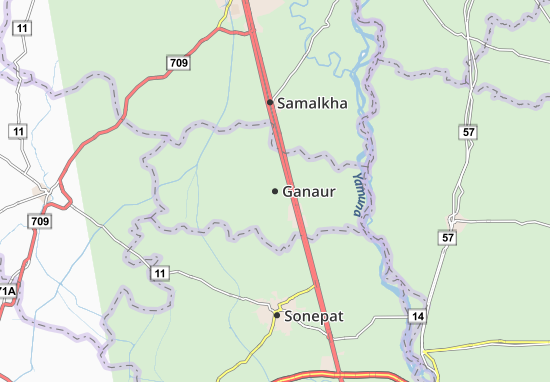 Karte Stadtplan Ganaur