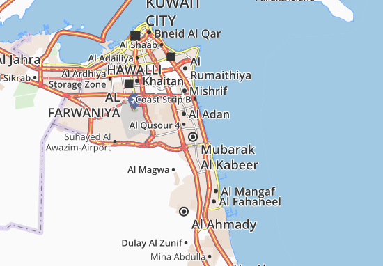 Karte Stadtplan Al Qurain 5