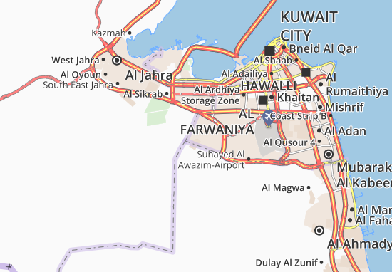 Kaart Plattegrond Al Shaddadiyah