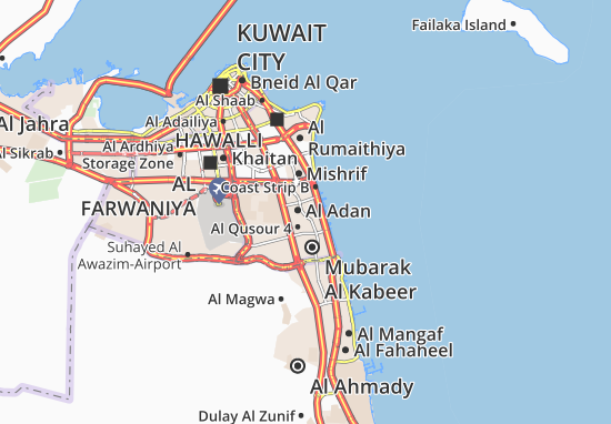 Karte Stadtplan Al Adan 6