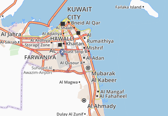 Kaart Plattegrond Al Adan