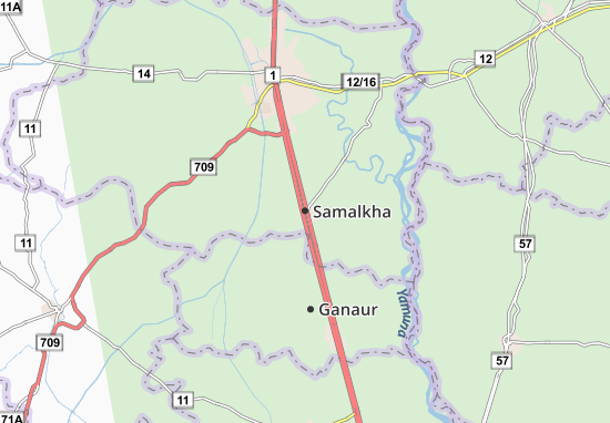 Karte Stadtplan Samalkha