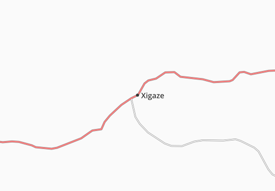 Kaart Plattegrond Xigaze