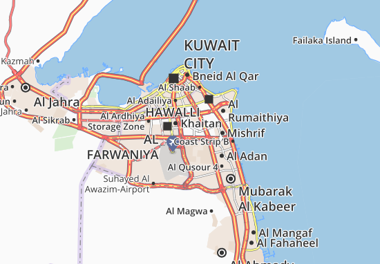 Karte Stadtplan Zahra