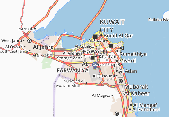 Kaart Plattegrond Al Ardhiya 6-2