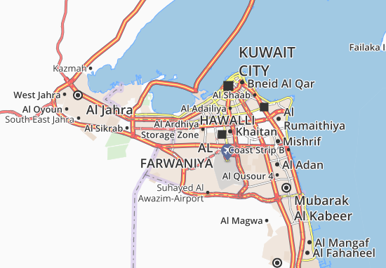 Karte Stadtplan Al Ardhiya 6