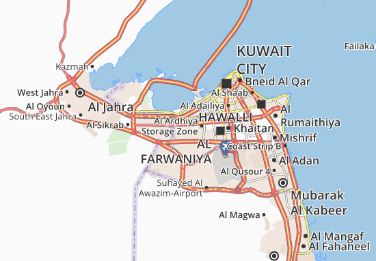 Kaart Plattegrond Al Ardhiya