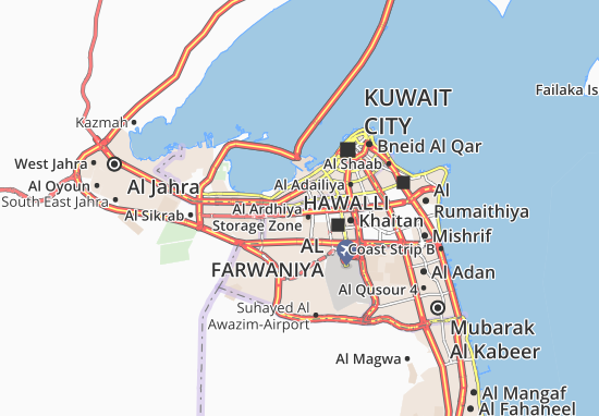 Karte Stadtplan Al Riqai