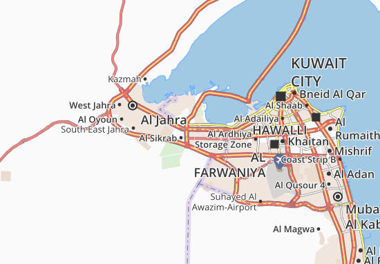 Karte Stadtplan Qairawan-South Doha
