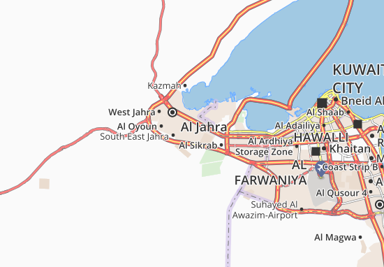 Karte Stadtplan Saad Al Abdullah