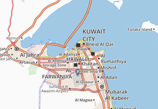 Karte Stadtplan Al Adailiya