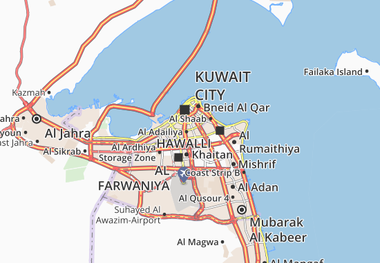 Karte Stadtplan Al Adailiya 4