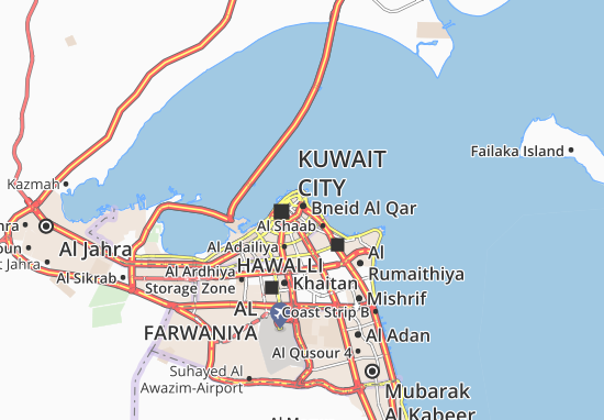 Karte Stadtplan Al Dasma 2