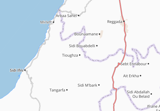 Kaart Plattegrond Tioughza